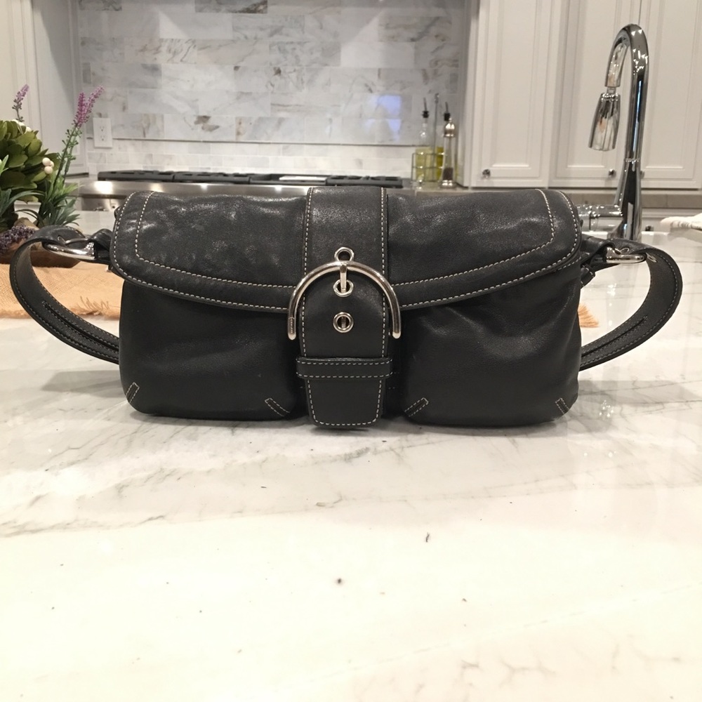 Coach black shoulder bag